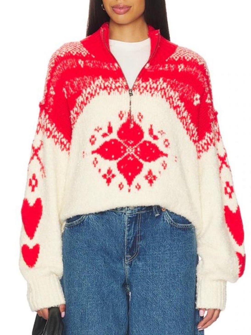 Free People ‘Mythical Half Zip Knit Pullover’